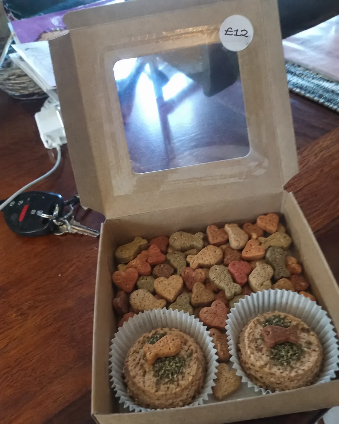 Labeled treat boxes