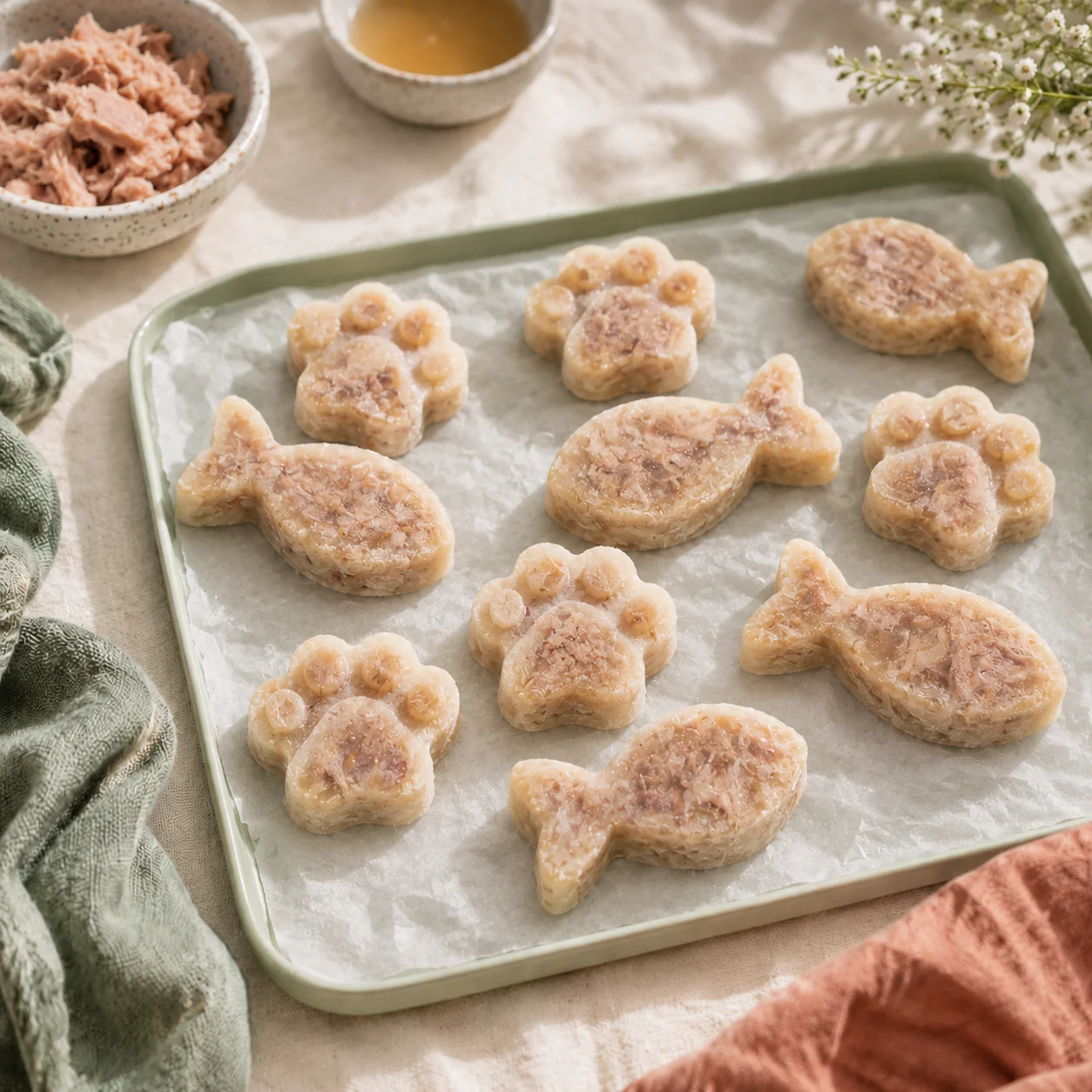 Frozen cat treats