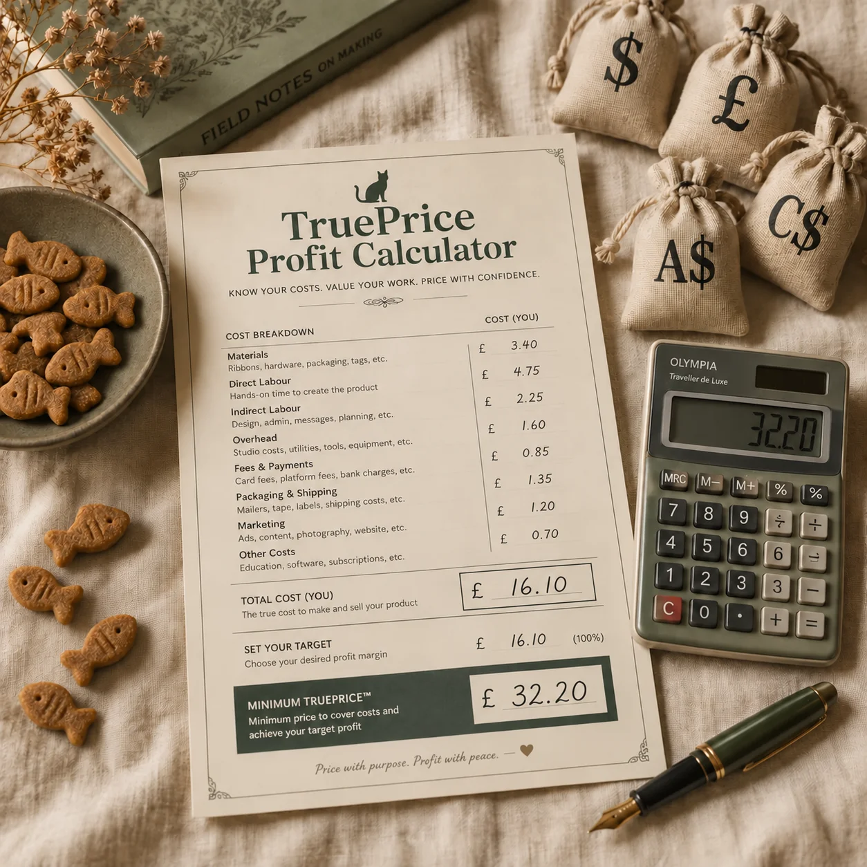 TruePrice Profit Calculator